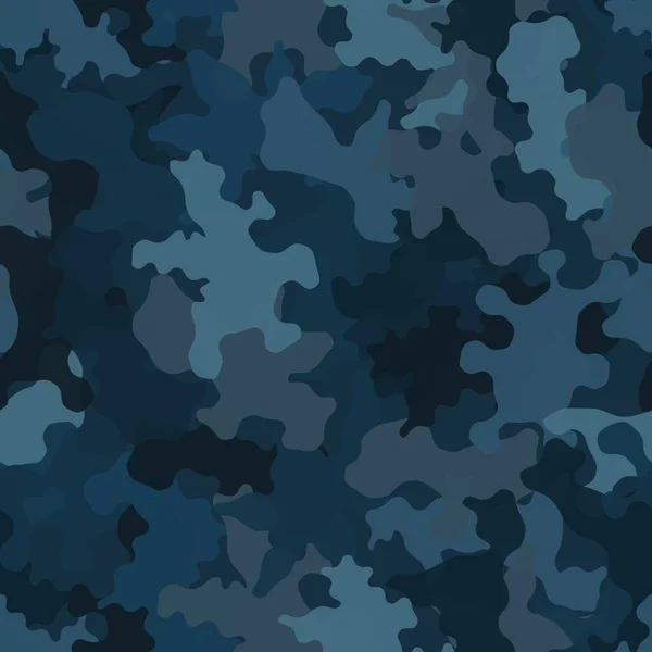 Fondo de patrón de camuflaje. Estilo de ropa clásico camuflaje máscara impresión repetida — Vector de stock