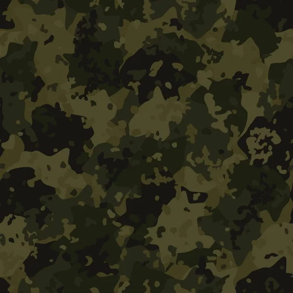 Camouflage nahtlose Muster Hintergrund Maskierung Camo wiederholen Druck — Stockvektor