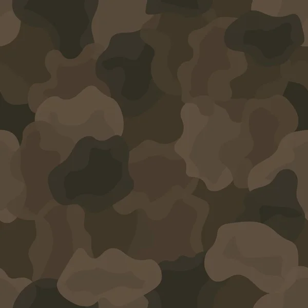 Color marrón estilo abstracto geométrico moda camuflaje patrón sin costuras. — Vector de stock