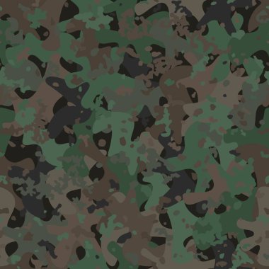 Kamuflaj şablonu. Modern giyim tarzı kamuflaj tekrarı baskısı