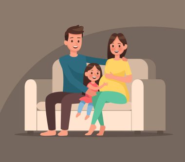 Hamile kadın karakter vektör dizaynı no 3