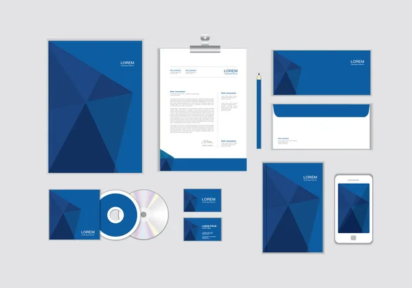 İşiniz için şirket kimlik şablonu CD Kapağı, İş Kartı, klasör, Zarf ve Harf Başlığı Tasarımları No.10 içerir