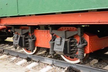 Tekerlekler ve tekerlek Iki akslı kamyon ağır demiryolu yük araba