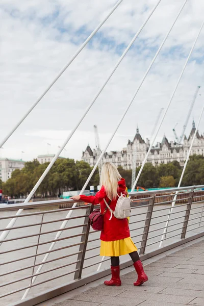 Turista Europa Día Lluvioso — Foto de Stock