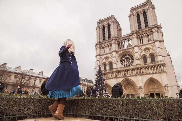 Красивая Девушка Владеющая Парисом — стоковое фото