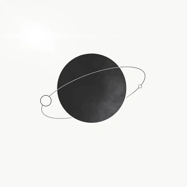 Чорний планети Стокова Картинка