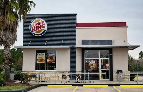 Humble Texas Usa 2019 Pequeño Punto Venta Burger King Humble — Foto de Stock