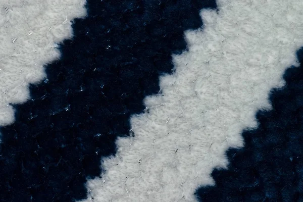 Diagonal Blue White Stripes Patterned Polyester Fabric Clothing — Stock Photo, Image