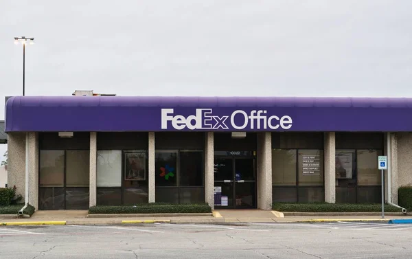 Humble Texas Usa 2019 Fedex Kantoorgebouw Humble Een Multinationale Koeriersdienst — Stockfoto