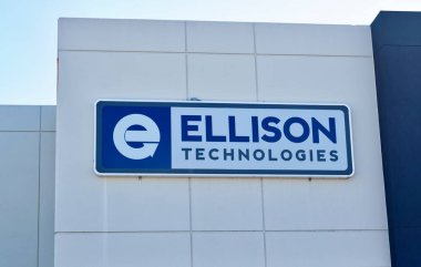 Houston, Teksas / Usa 02 / 02 / 2020: Ellison Teknoloji ofis tabelası, Houston, Tx. Gelişmiş küresel makine çözümleri sağlayan metal üreticilerinin tedarikçisi..