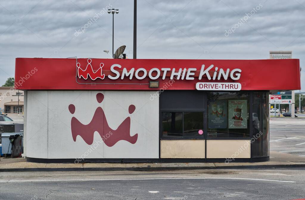 Humble, Texas USA 11-28-2019: Smoothie King shop location. Smoothie business chain located mostly in the USA.