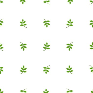 Yeşil yapraklar pürüzsüz desen