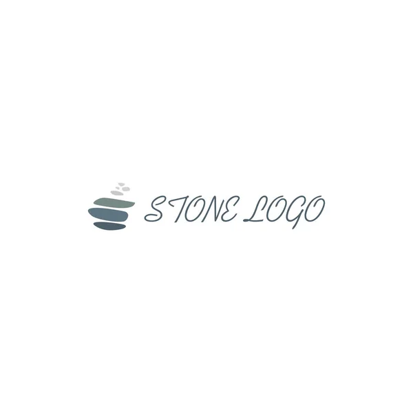 Minimalist Stone Logo Stones Logo Vector — Stock Vector