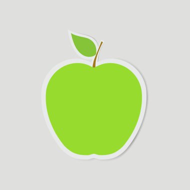 Yeşil Elma Vektörü, Kağıt Sanatı ve Dijital İşlem Biçimi