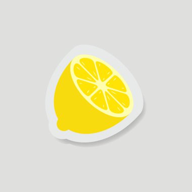 Lemon Slice Vector, Paper Art Illustration