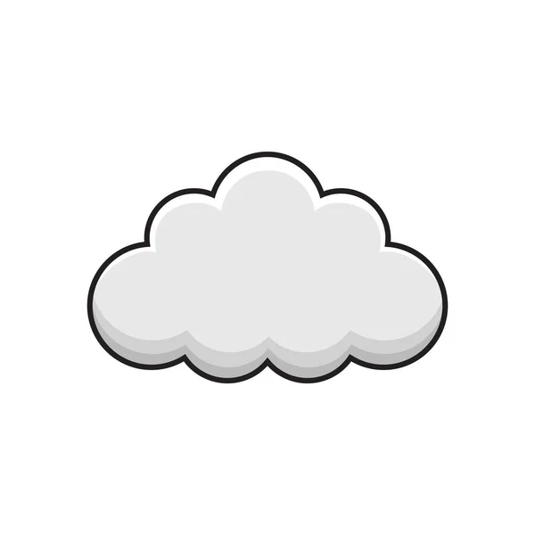 Cloud Vector Εικονογράφηση Αρχείου Cloud — Διανυσματικό Αρχείο