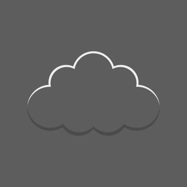 Black Cloud Vector Stock Cloud Illustration — 스톡 벡터