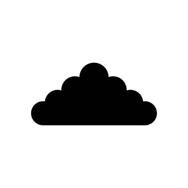 Beyaz Arkaplanda Cumulonimbus Bulut Simgesi Vektörü