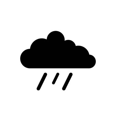 Yağmurlu Simge Vektörü, Yağmurlu Bulut Simgesi