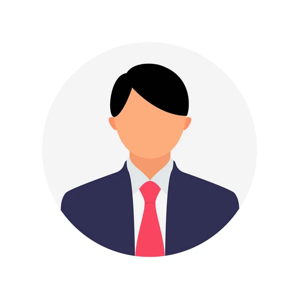 Desconocido Hombre Perfil Avatar Vector Male Profile Office Icon — Vector de stock