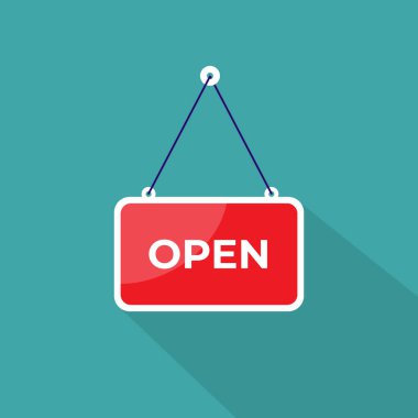 İşaret Vektörü Resmini Aç, Dükkan Perakende İçin Açık