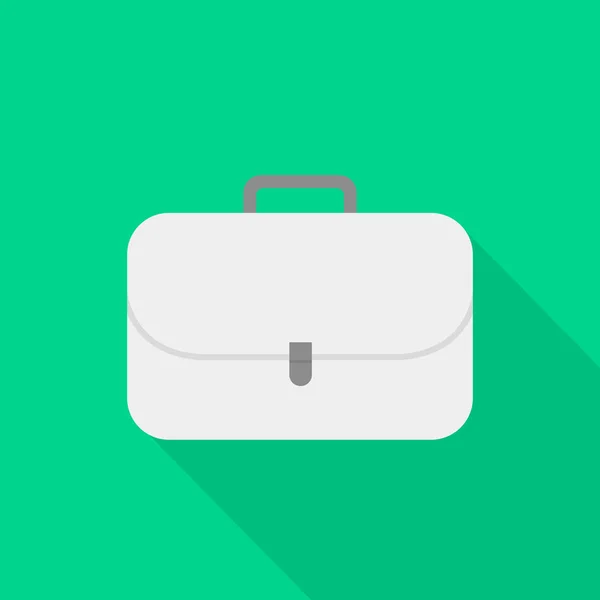 White Briefcase Vector Image Briefcase Illustration — 스톡 벡터