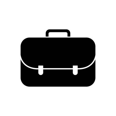 Evrak Çantası Vektör Simgesi, Siyah İş Dosyası Resmi