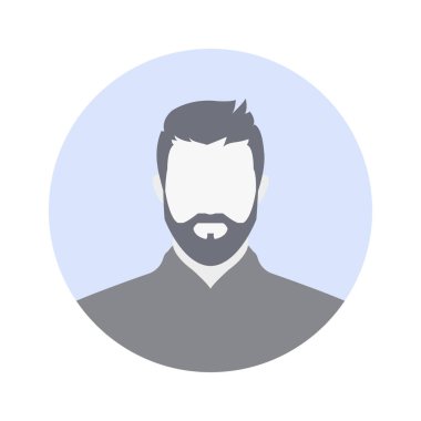 Misafir Avatar Vektör İllüzyonu. Öntanımlı Erkek Profil Simgesi Kalıbı