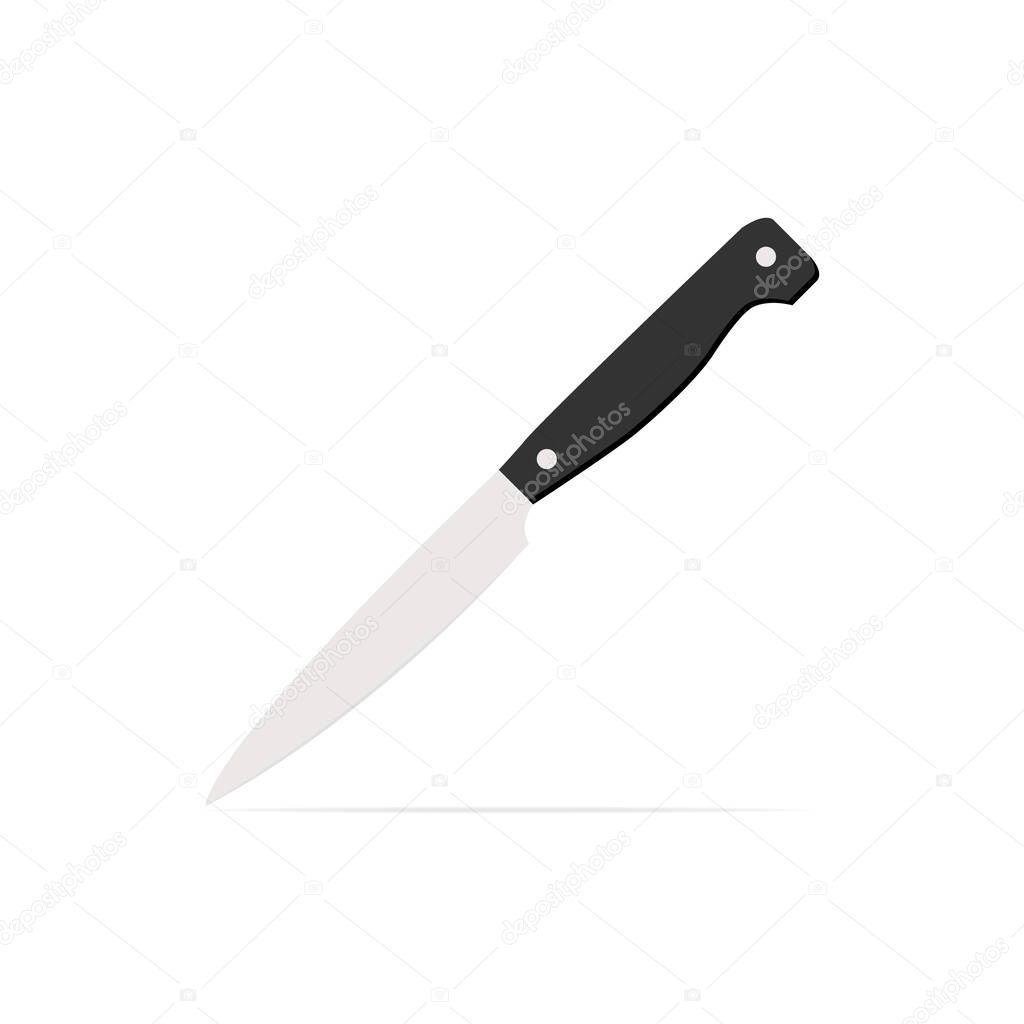 Paring Knife Vector Illustration. Knife Icon Image