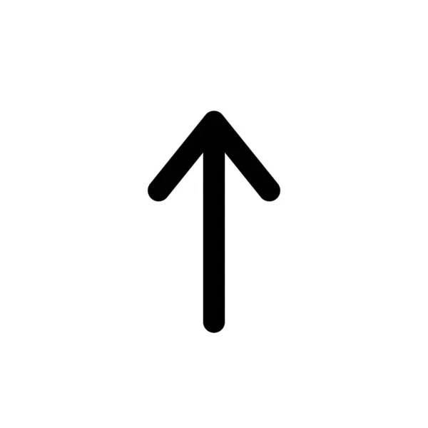 Black Arrow Icon Vector Image Signe Croissance — Image vectorielle