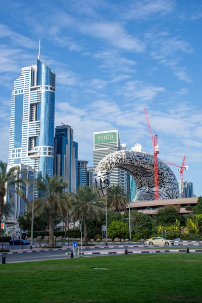 Dubai International Financial Centre (DIFC) Iconic новый Музей будущего здания для Expo 2020 .. — стоковое фото