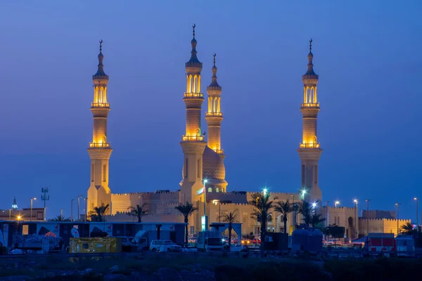 Mosquée Cheikh Zayed Aux Couleurs Vives Ras Khaimah Émirats Arabes — Photo
