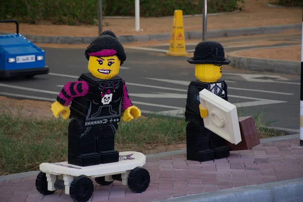 Dubai Dubai Birleşik Arap Emirlikleri 2020 Legoland Dubai Lunaparkı Lego — Stok fotoğraf