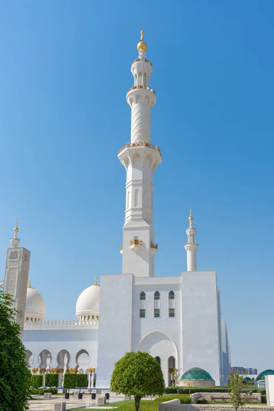 Grande Mosquée Architecture Abu Dhabi Émirats Arabes Unis Journée Ensoleillée — Photo