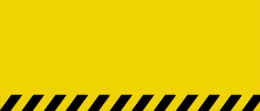 Sarı uyarı işareti inşaat, trafik veya diğer kavramlar için boş arkaplan.