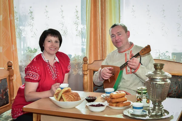 De scène voor de ochtend thee — Stockfoto