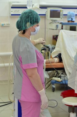 Doktor, hemşire, iş arkadaşları 