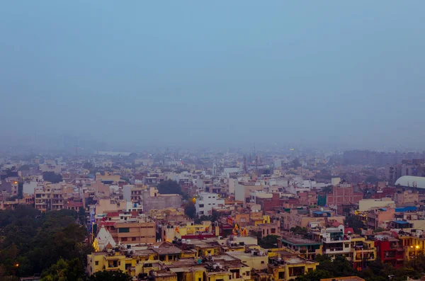 Luftaufnahme der neuen Delhi-Stadt lizenzfreie Stockfotos