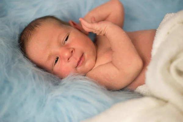 Newborn boy littlest boy on the world — Stock Photo, Image