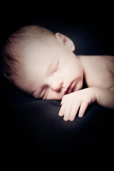 Newborn girl portrait. — Stock Photo, Image