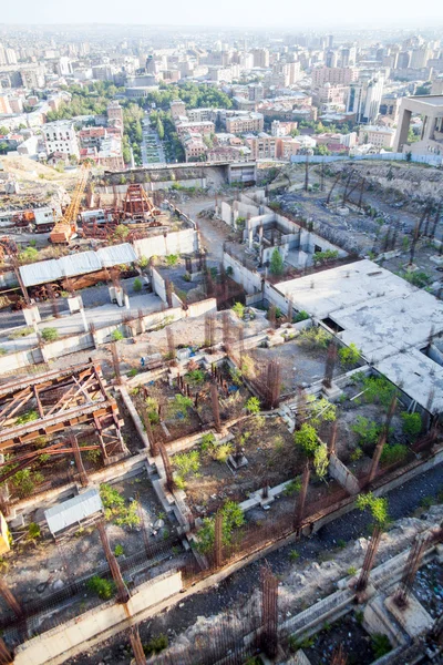 Baustelle von oben — Stockfoto