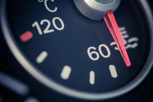 Car coolant temperature gauge — Stock Photo, Image