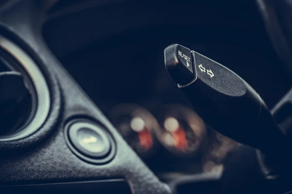 Car turn signal lever — Stock Photo, Image