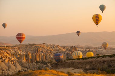 Kapadokya 'da sıcak hava balonları