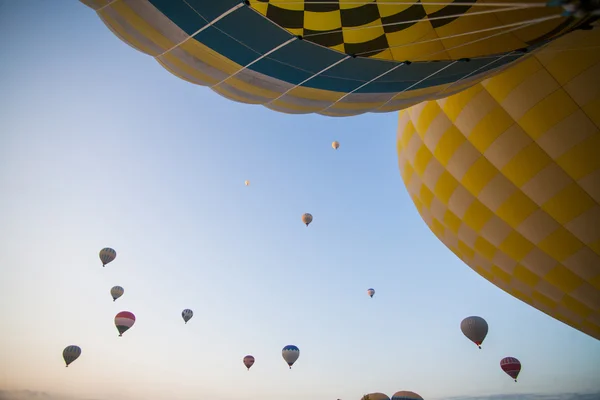 Balões de ar quente na Capadócia — Fotografia de Stock