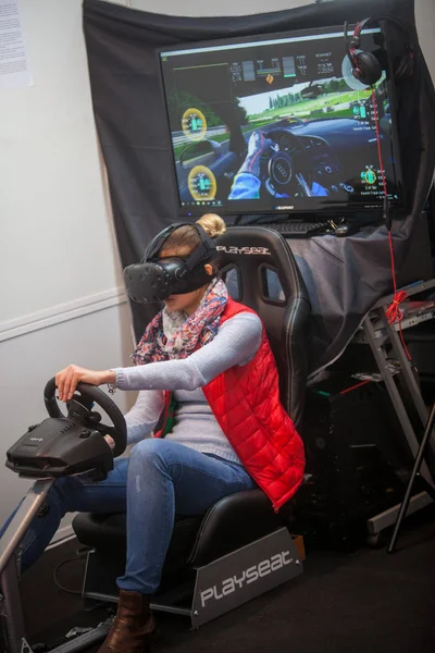 VR conducción juego — Foto de Stock