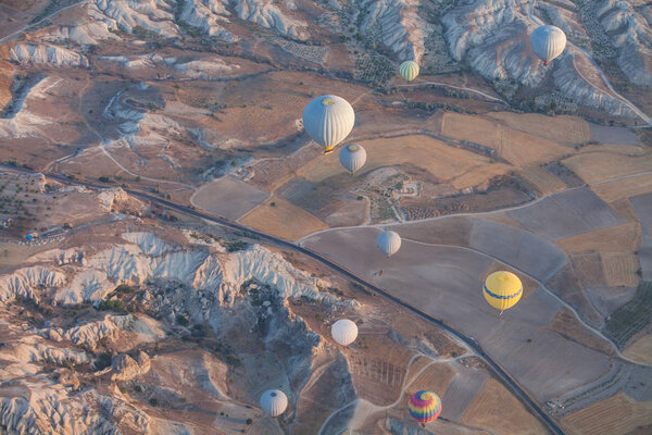 Hot air balloons in Cappadocia