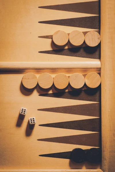 Backgammon bordo dettaglio — Foto Stock