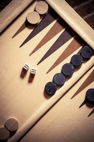 Backgammon board detail — Stock Photo, Image