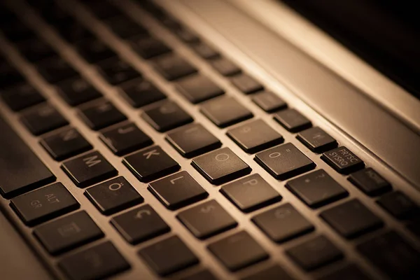 Details der Laptop-Tastatur — Stockfoto